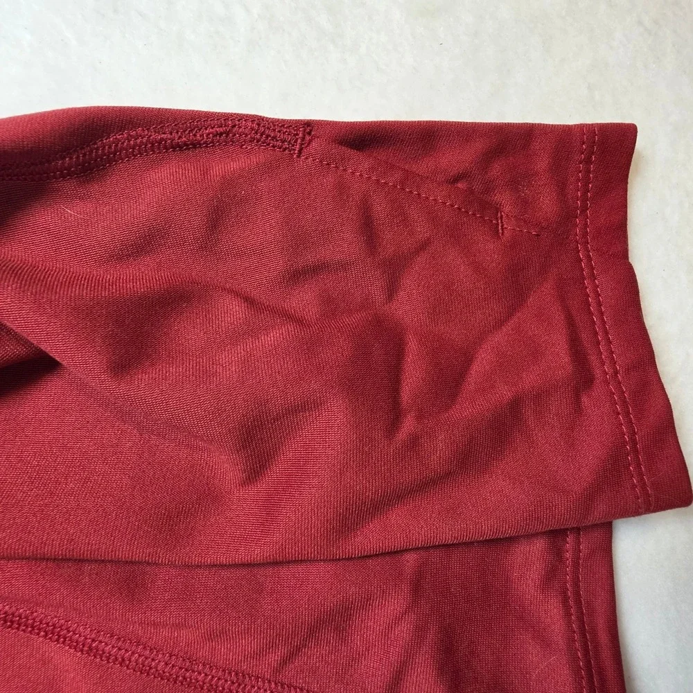 Nike Mens Dri-FIT Quarter Zip Pullover Red Training Running Top Large